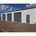 China modern tapered beam steel frame shed garage kits with 18 gauge gi cladding panel